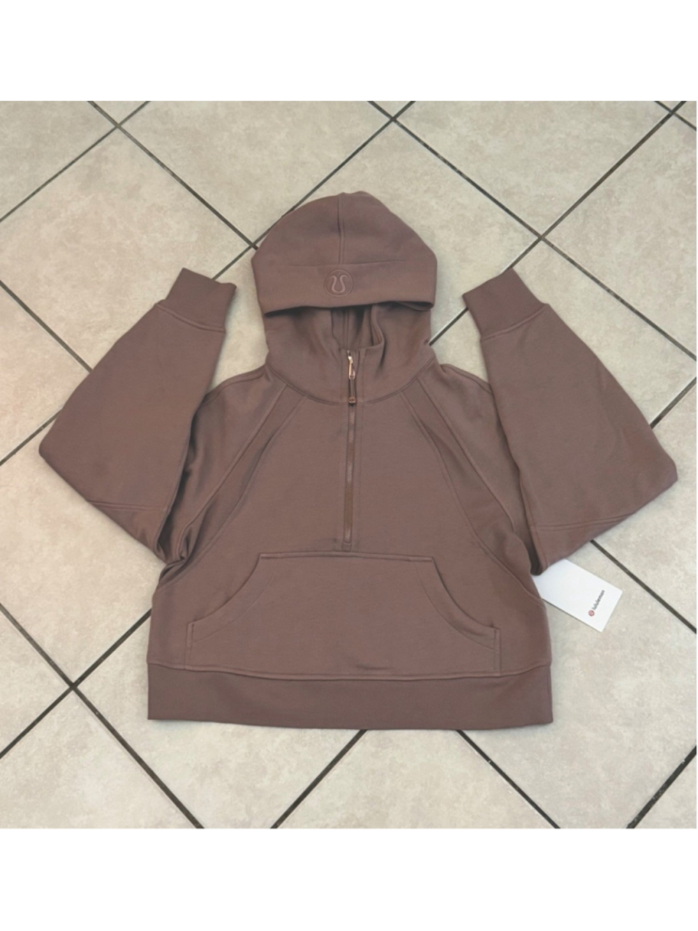 LULULEMON SCUBA OVERSIZED HOODIE ASHR/RSGO COLOR SIZE XS/S